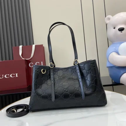 UbestLuxury Gucci GG Emblem Tote Bag 30cm main product photo SKU GU25695