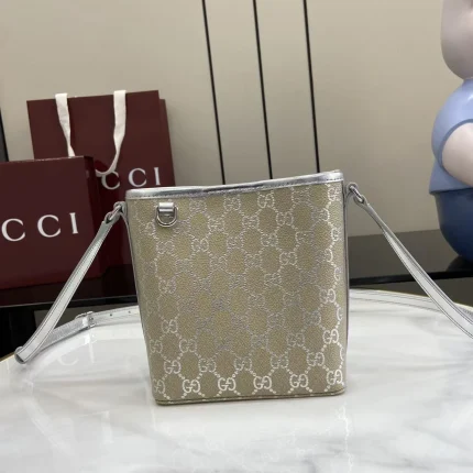 UbestLuxury Gucci GG Emblem Mini Bucket Bag main product photo SKU GU25704