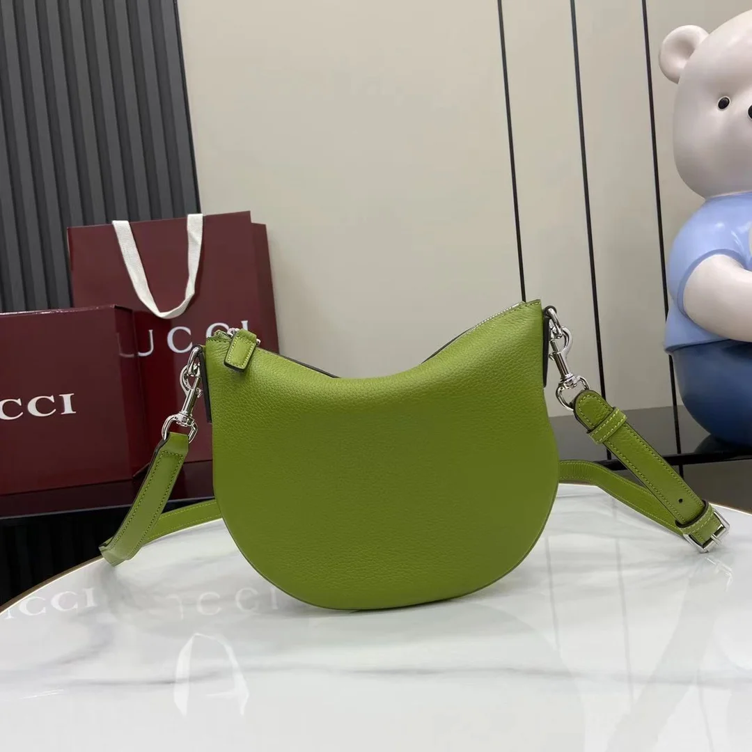 1-1947 UbestLuxury Gucci Gucci Body Double Lock Handbag 23cm Olive Green main product photo SKU GU25727