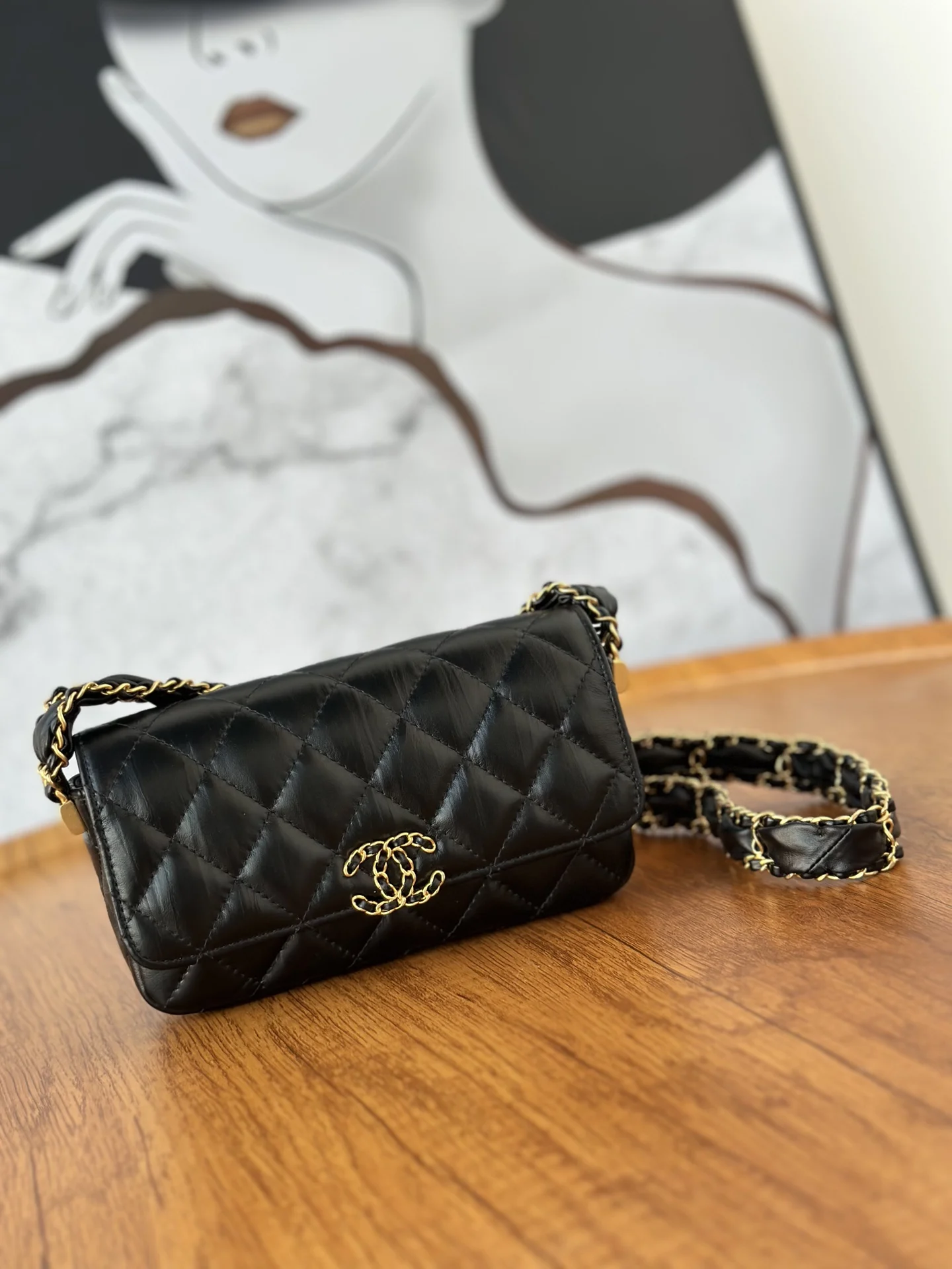 1-261 UbestLuxury Chanel 23K Autumn/Winter New Baguette Phone Bag 17cm main product photo SKU CH30767