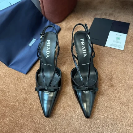 UbestLuxury Prada Kitten Heel Sandals main product photo SKU PP-0327