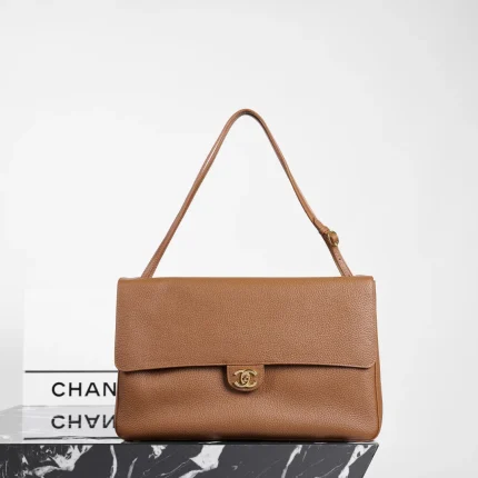 UbestLuxury Chanel Chanel Maxi Flap Bag 38.5cm Camel/Gold main product photo SKU CH30783
