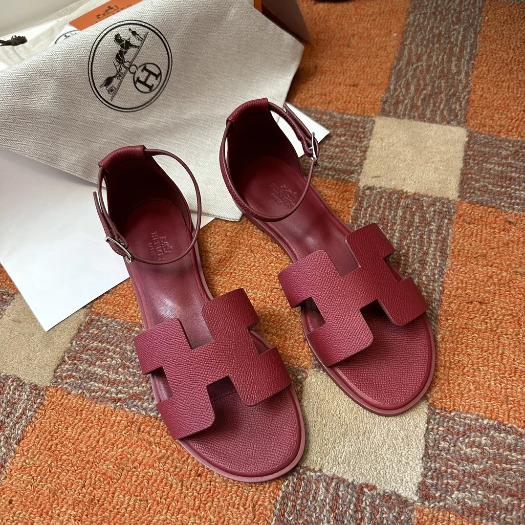 1-3030 UbestLuxury Hermes H Santorini Sandals main product photo SKU PP-0342