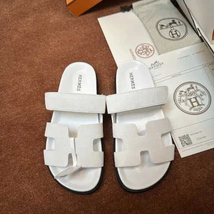 UbestLuxury Hermes Chypre Sandals Couple Style Suede Rubber Outsole main product photo SKU PP-0350