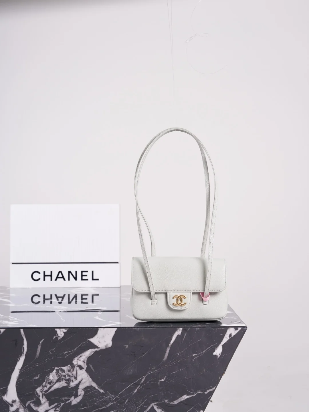 1-316 UbestLuxury Chanel Chanel 26P Preppy Coco Flap Bag 17cm Light Green main product photo SKU CH30797