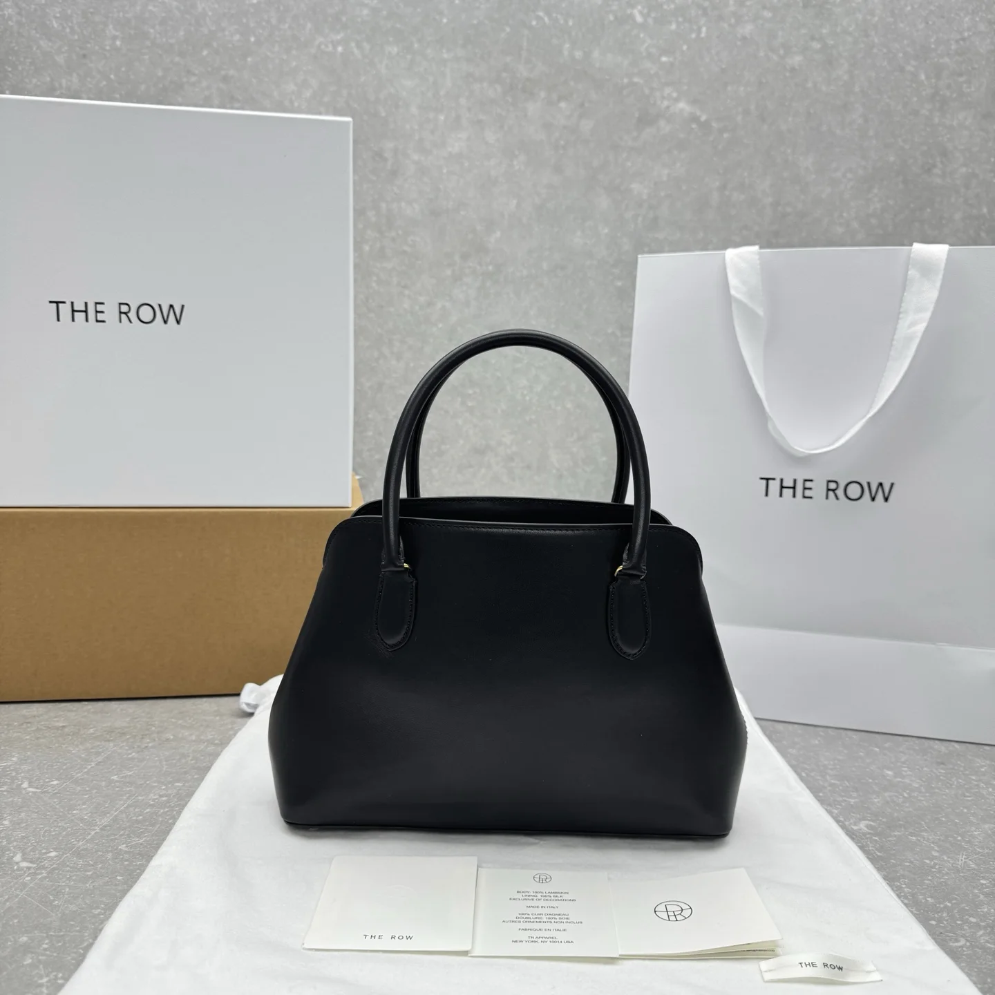 1-3193 The Row Ida Saddle Leather Handbag - Image 1