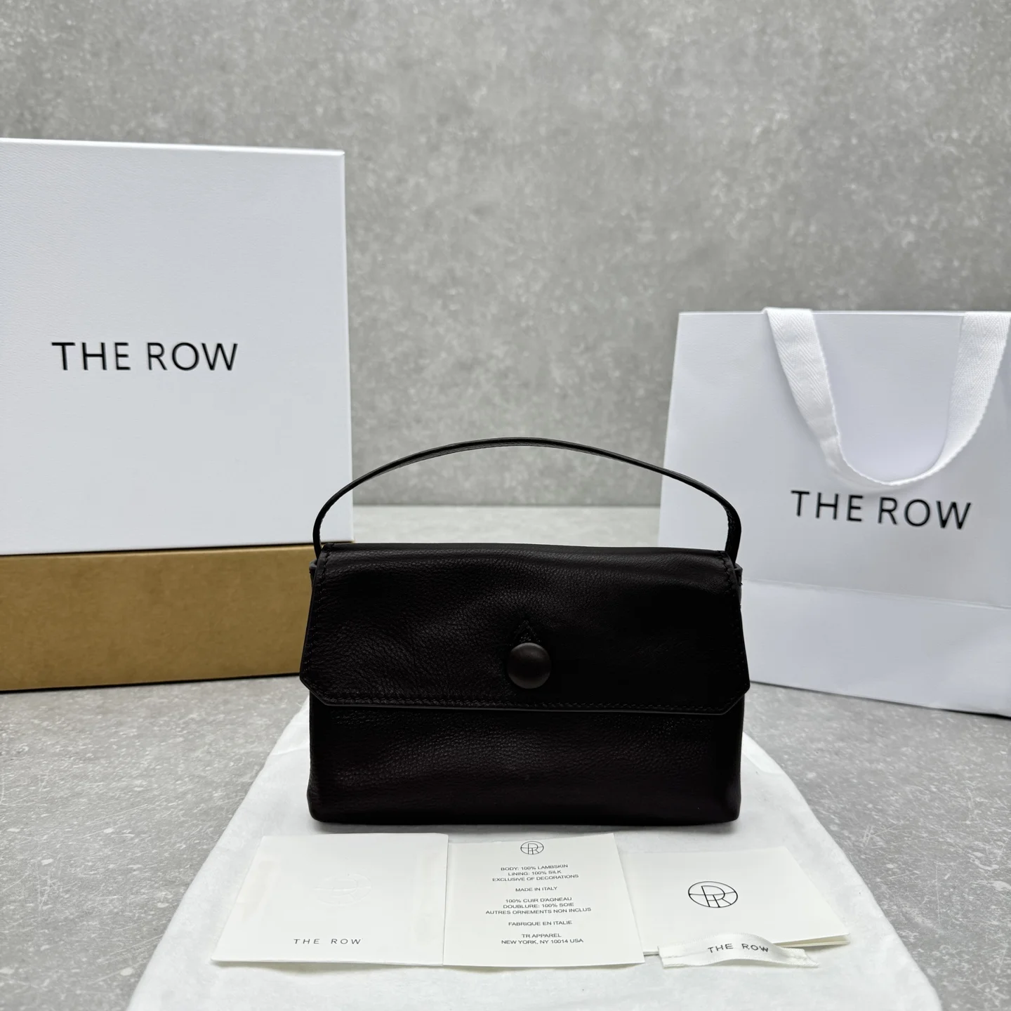 1-3220 TheRow Sally Bag - Coffee Color - Image 1