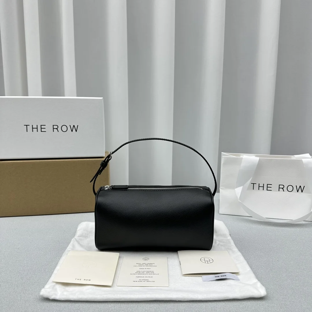 1-3276 The Ro Handbag/Tofu Bag - Calfskin Leather Black Silver - Image 1