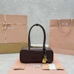 MIUMI^Beau Bowling Bag with Detachable Keychain