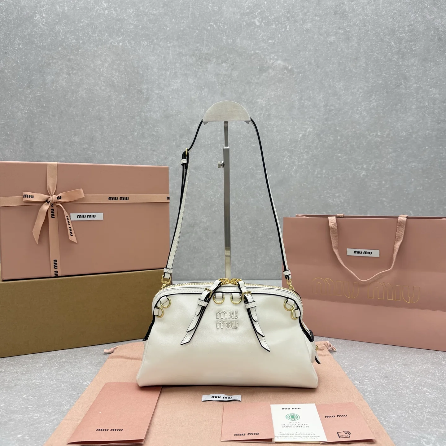 1-3358 MiuMiu Tri-fold Shoulder Bag - Image 1