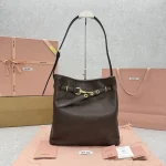 Miumiu 26 New Bucket Bag - Stone Wood Color