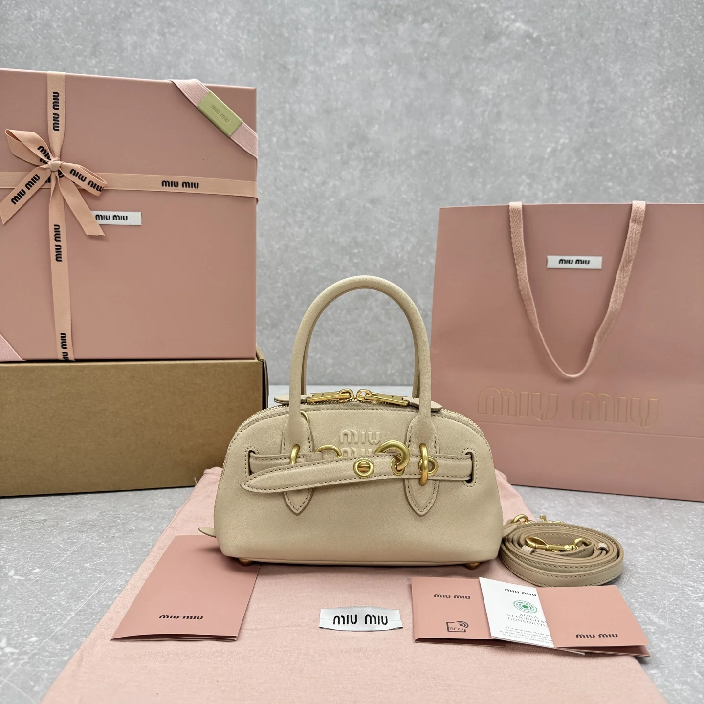 1-3404 MIUMI Mini Aventure Two-Way Zipper Bag - Image 1