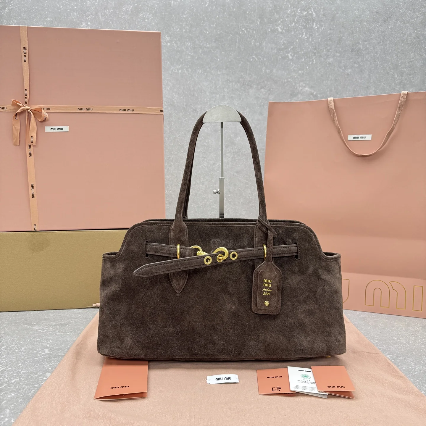 1-3418 Miu Miu New Horizontal Aventure Bag Small - Image 1