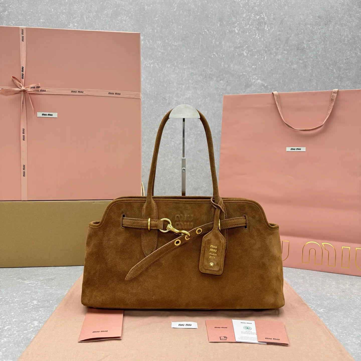 1-3419 MiuMiu Aventure Handbag Small - Image 1