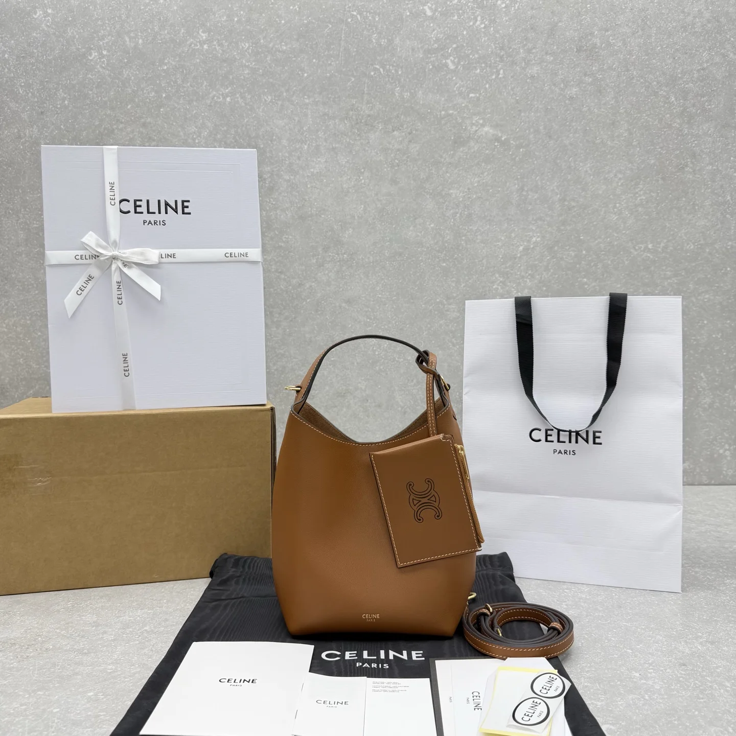 1-3480 CELINE Small Hobo Shoulder Bag - Image 1