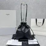 CELINE CRYSTAL Drawstring Cloud Bag