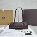 Le Teckel Dachsund Bag Large Burgundy Goat Grain