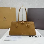 Alaia Teckel Tote Bag - Frosted/Brown