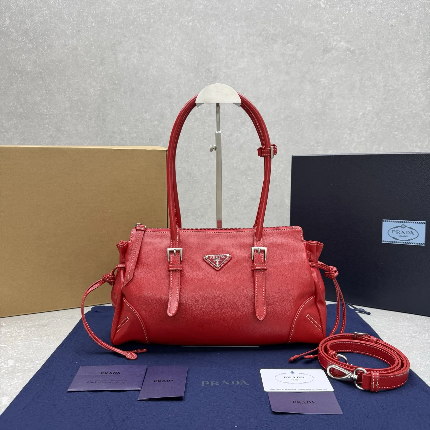 1-3615 Prada Bonnie Handbag - Image 1