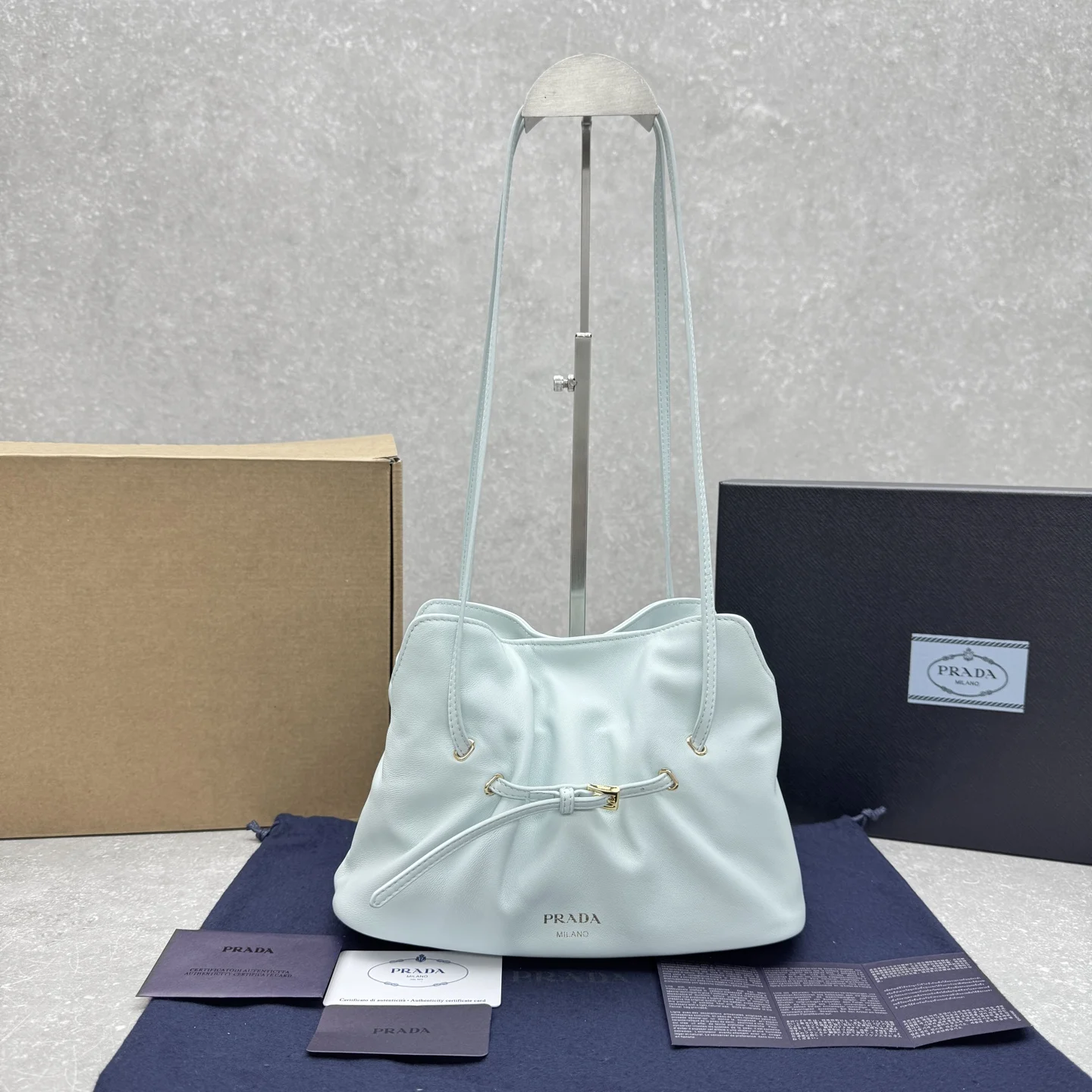 1-3637 Prada Dada Cloud Handbag in Sky Blue - Image 1