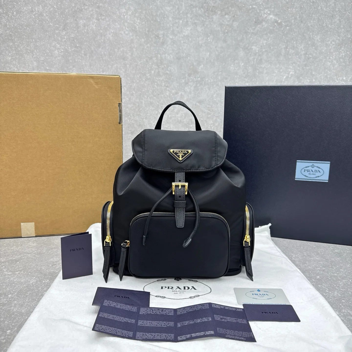 1-3641 Prada Re-Nylon Backpack - Image 1