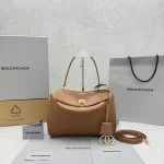 Balenciaga Rodeo 24SS Handbag - Small/Golden Brown