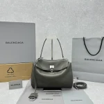 Balenciaga Rodeo 24SS Handbag Small Olive Green