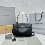 Balenciaga Rodeo 24SS Handbag Small Black/Gold