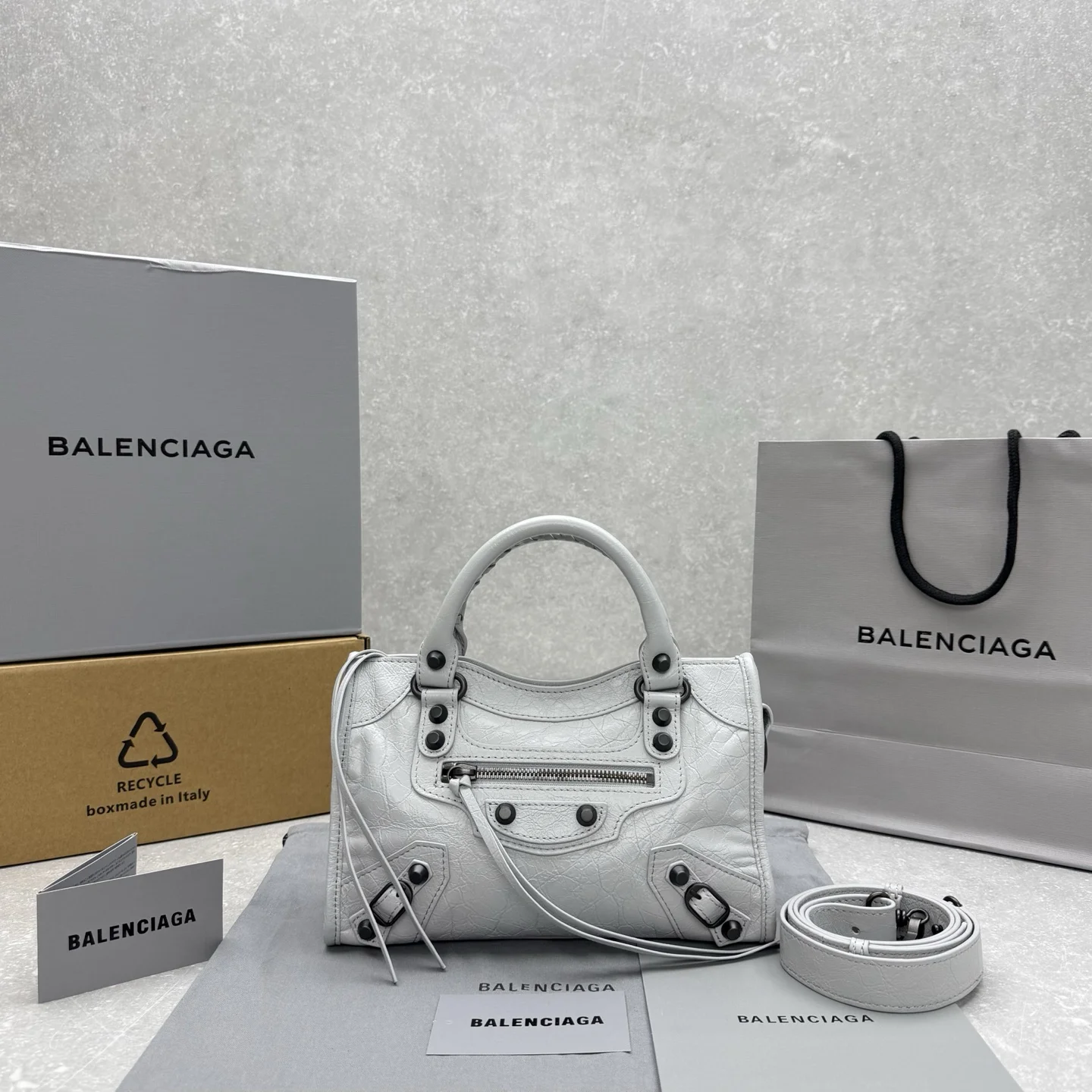 1-3723 Balenciaga Le City Mini Motorcycle Bag - Image 1