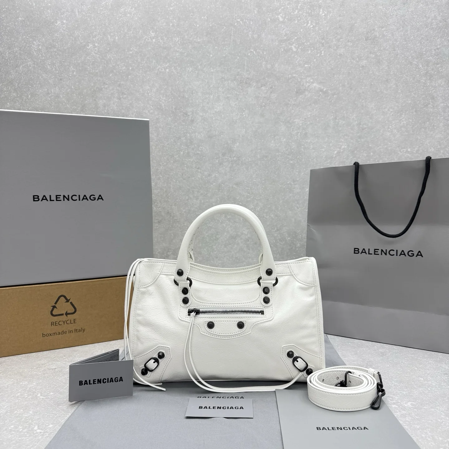 1-3730 Balenciaga Le City Small Motorcycle Bag - Image 1