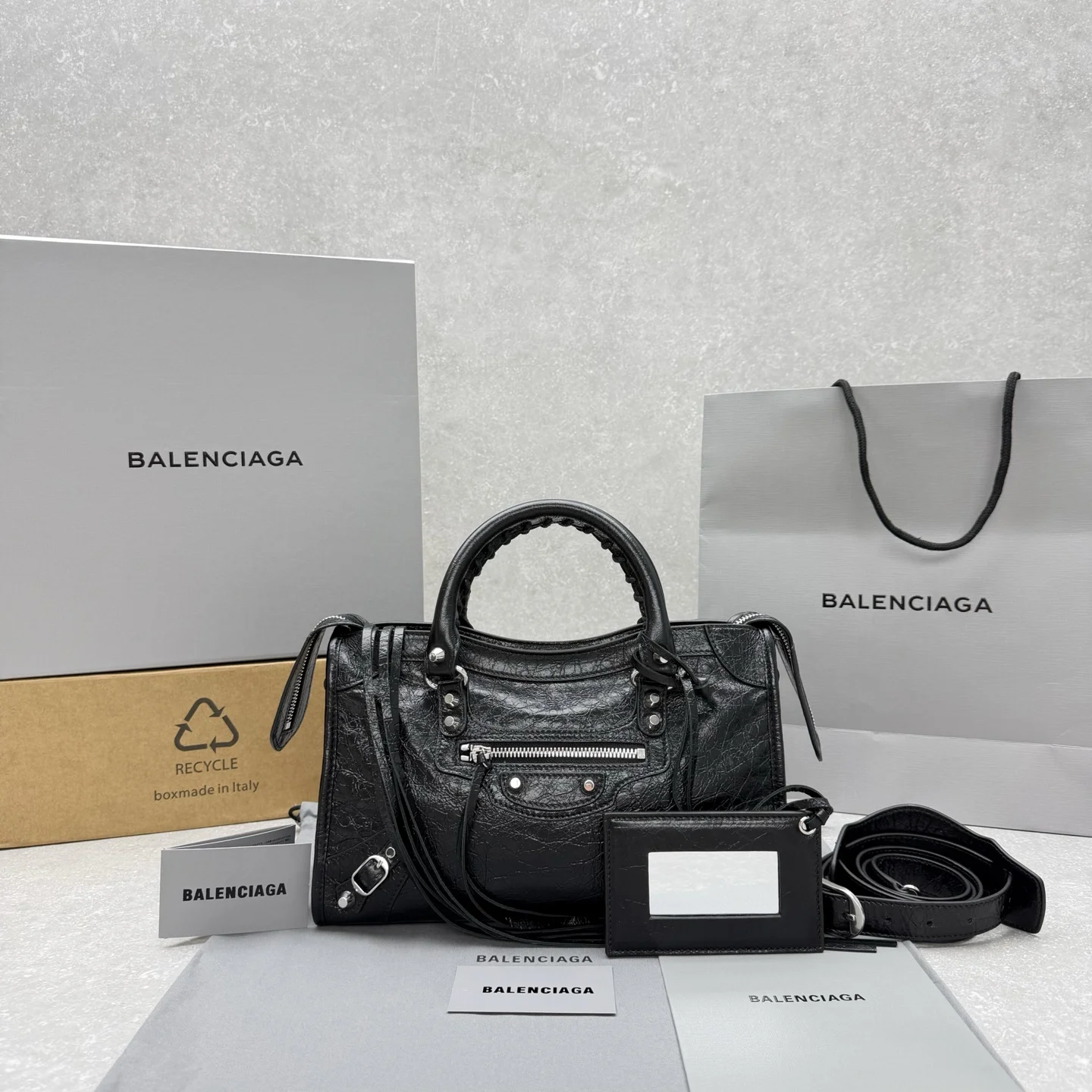 1-3766 Balenciaga Le City Motorcycle Bag Small - Image 1