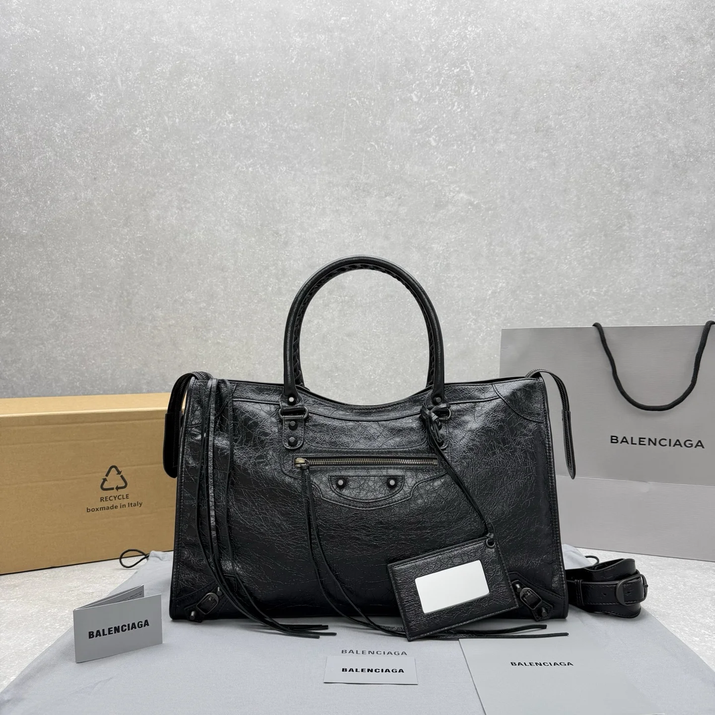 1-3773 Balenciaga Le City Motorcycle Bag - Image 1