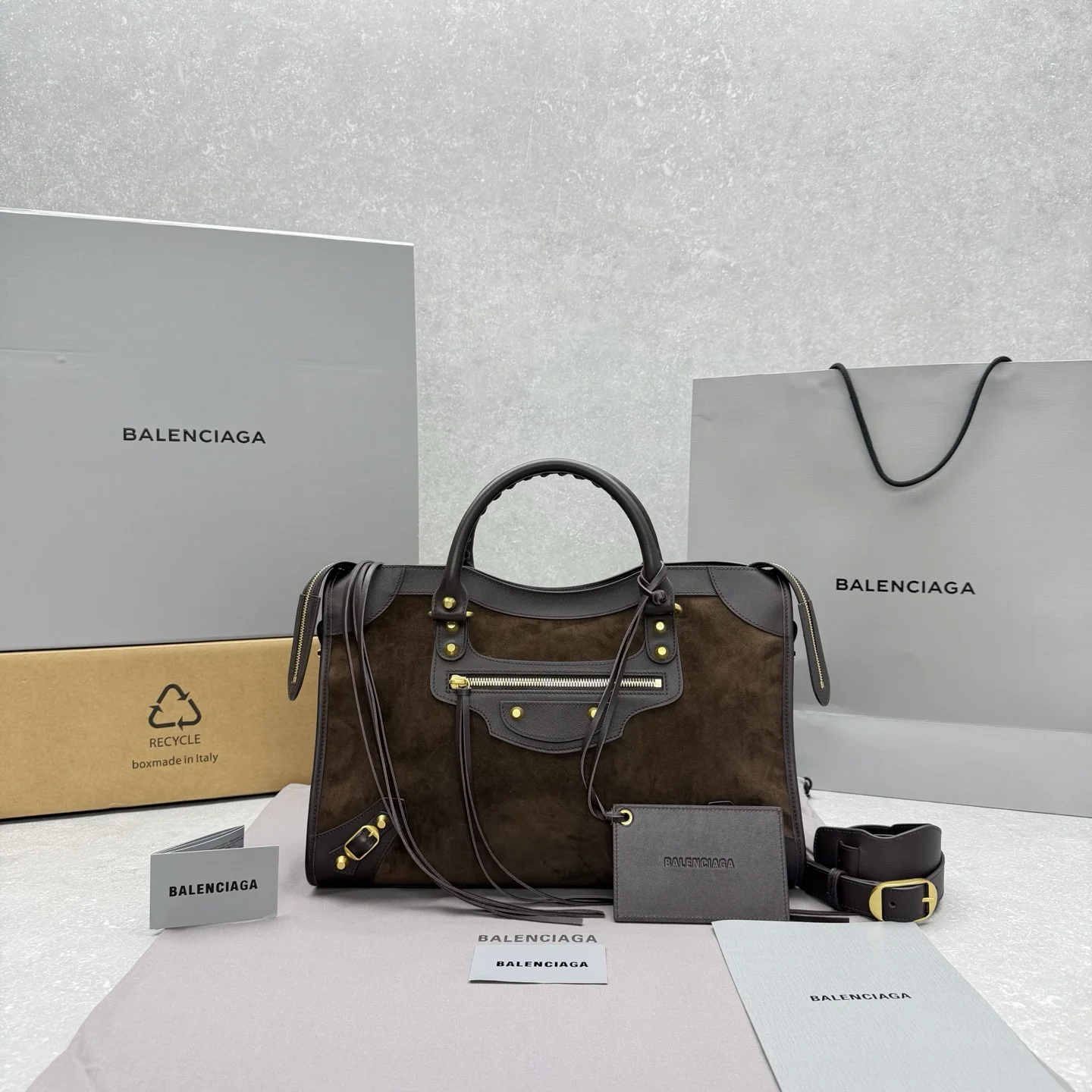 1-3774 Balenciaga Le City Motorcycle Bag - Image 1