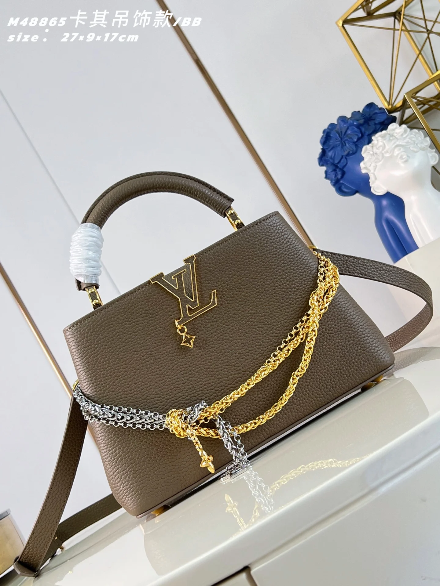 1-3881 Louis Vuitton Why Knot M48865/ Small Handbag 27cm - Image 1