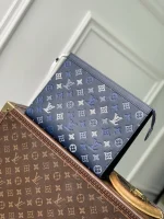 Louis Vuitton Pochette Voyage Medium Handbag Navy Blue