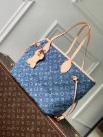 Monogram Denim Neverwoof Medium Pet Carrier Bag 31cm