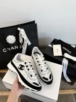 Chanel 2026 Black White Panda Comic Chunky Sneakers