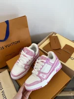 Trainer 2025 Pink Denim Sneakers