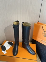 HERMES 2025 Soft Calfskin Leather Jum Ping Boots