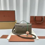 Loro Piana L19 Pocket Calfskin Leather Handbag