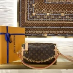 Louis Vuitton SIDE TRUNK EAST WEST Medium Handbag Case 28cm