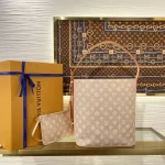 LV Travels With ALL IN Large Handbag Bucket Bag 31cm