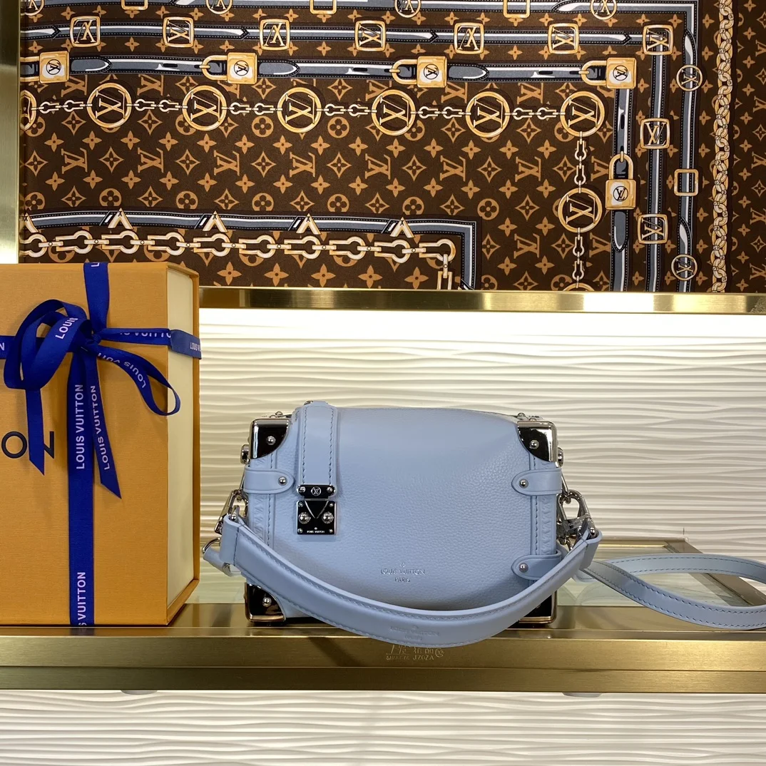 1-4542 Louis Vuitton Side Trunk PM Handbag Case 18cm - Image 1