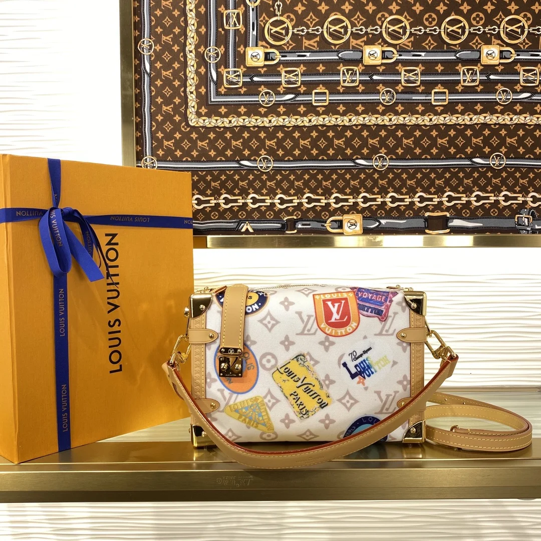 1-4561 Louis Vuitton Flight Mode SIDE TRUNK Medium Handbag Wallet 23.5cm - Image 1