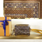 Louis Vuitton MINI SOFT TRUNK Handbag Shoulder Bag 18.5cm
