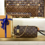 Louis Vuitton SLIM SIDE TRUNK Handbag Case 23cm