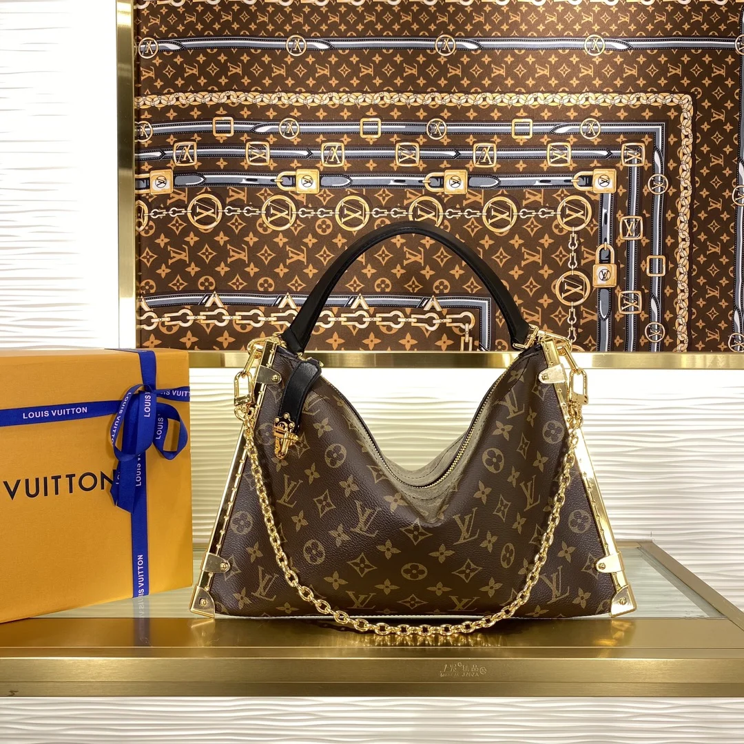 1-4573 Louis Vuitton LUCKY SIDE TRUNK Handbag Shoulder Bag 38cm - Image 1