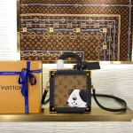 Louis Vuitton MINI SQUARE TRUNKDALMATIEN Handbag Case 17cm