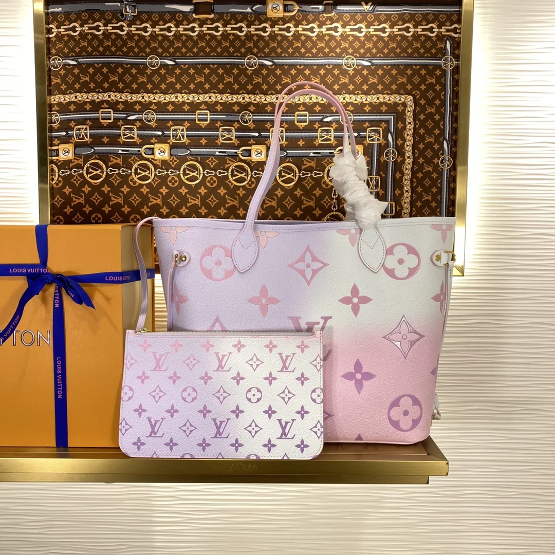 1-4636 Louis Vuitton Neverfull Medium Handbag Shoulder Bag 31cm - Image 1