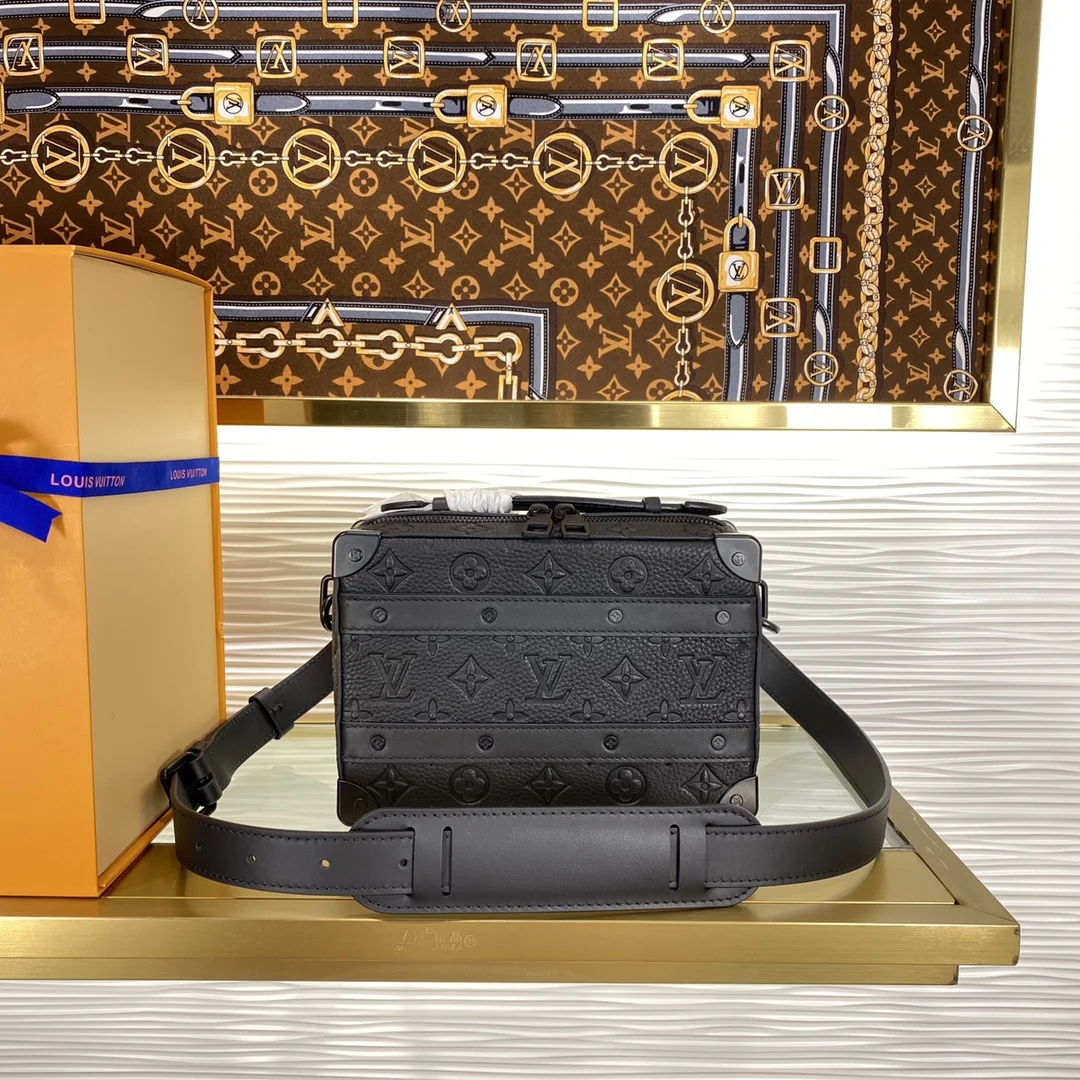 1-4643 Louis Vuitton HANDLE SOFT TRUNK Handbag Case 21.5cm - Image 1